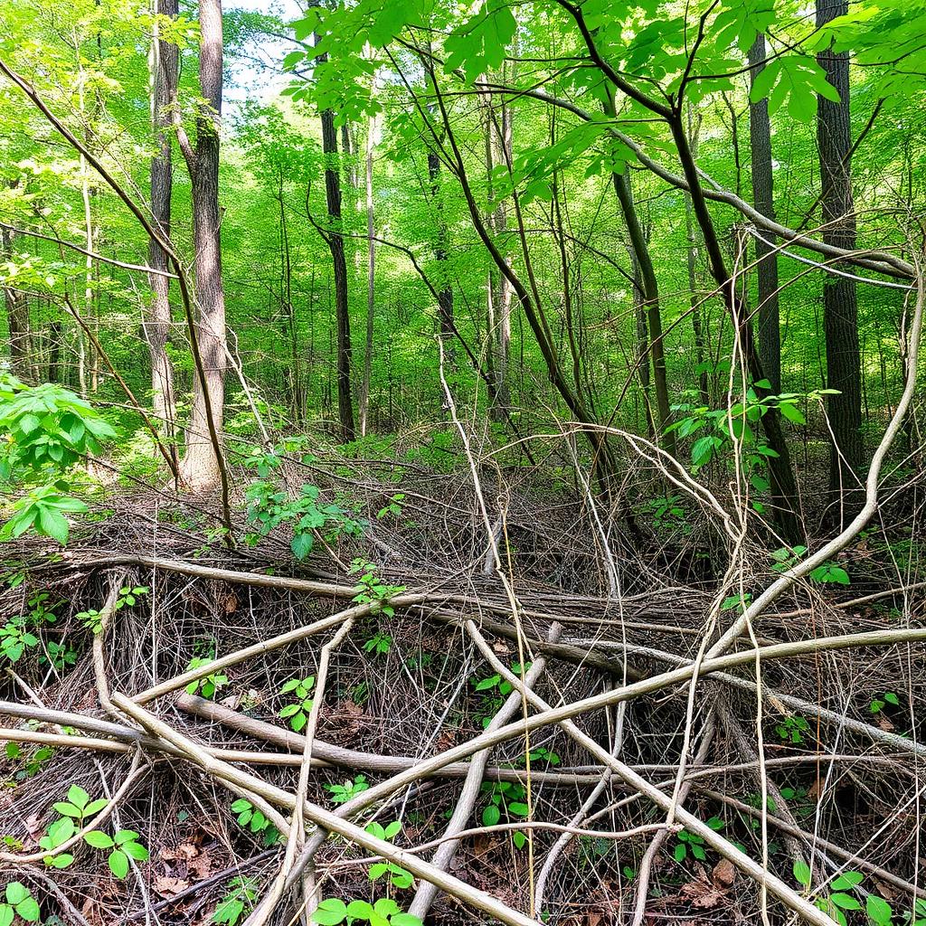 Before — Overgrown lot → Build pad
